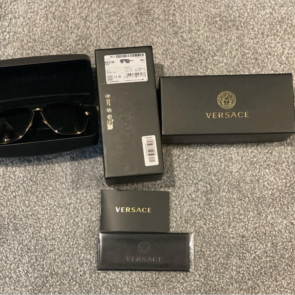 Versace Dark Gray Polarized Sunglasses
